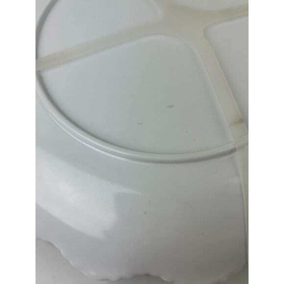 SOHO Loft Melamine Dinner Plate Pink Scalloped Set of 4 10.75" Indoor Outdoor - Picture 8 of 11